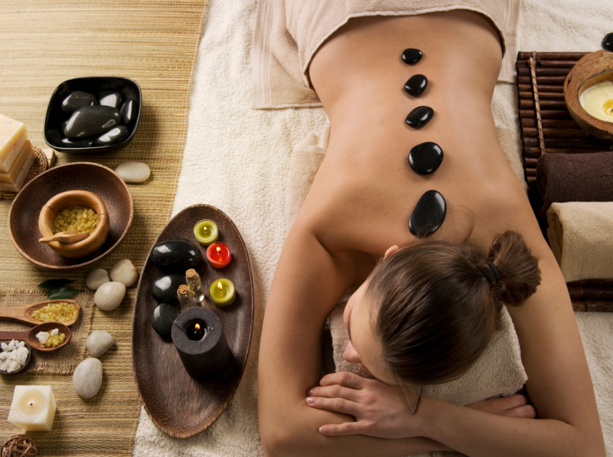 Hot Stone Massage in a relaxing environment