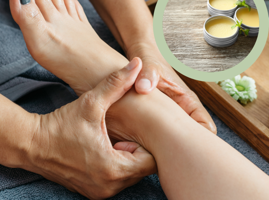 Foot Massage with herbal balm